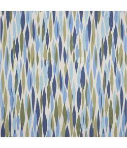 Waverly Sun N' Shade Blue SND01 6ft.6in. x Square Square Rug