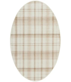 Nourison Home Grafix GRF03 Ivory Beige 5 ft. 3 in. Round Area Rug