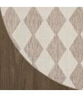 Nourison Positano Beige POS04 4ft. Round Rug