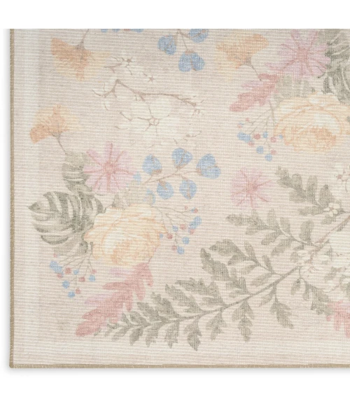 Nourison Home Botanical Washables Beige BOT02 2ft. x 6ft. Rect. Rug