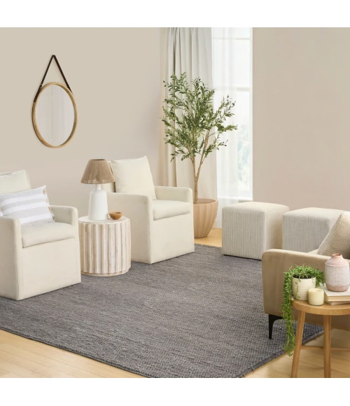 DKNY Pure Knots Grey KNT01 8 ft. X 10 ft. Rect. Rug