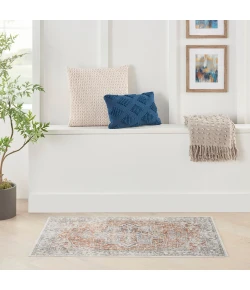 Nourison Home Astra Machine Washable ASW12 Gold Multicolor 2 ft. 2 in. X 4 ft. Area Rug