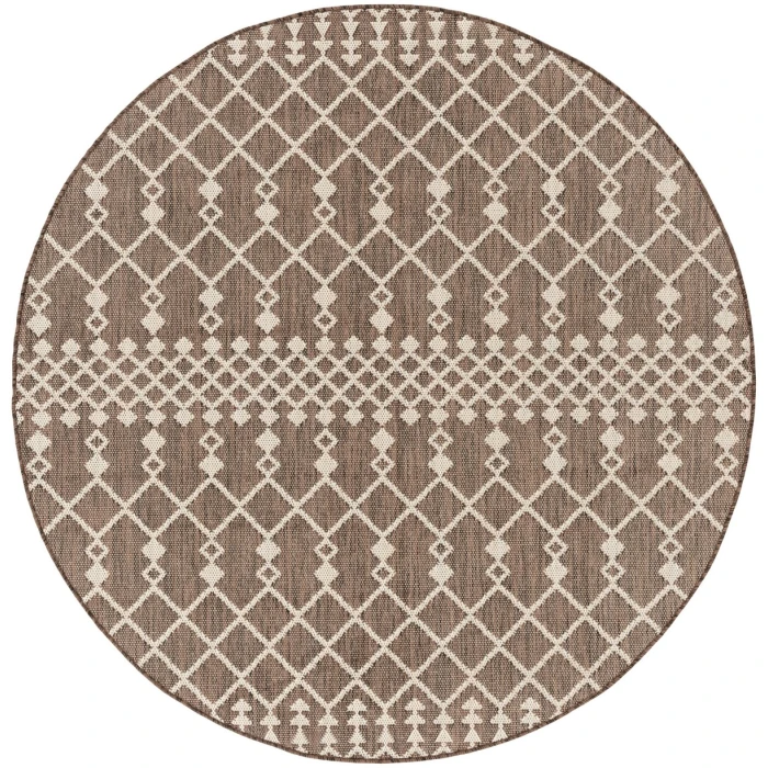 Nourison Positano Natural POS02 6 ft. X Round Rug