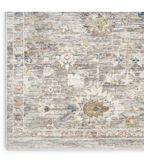 Nourison Home Antique Fusion Grey ANF05 2ft.2in. x 10ft. Rect. Rug