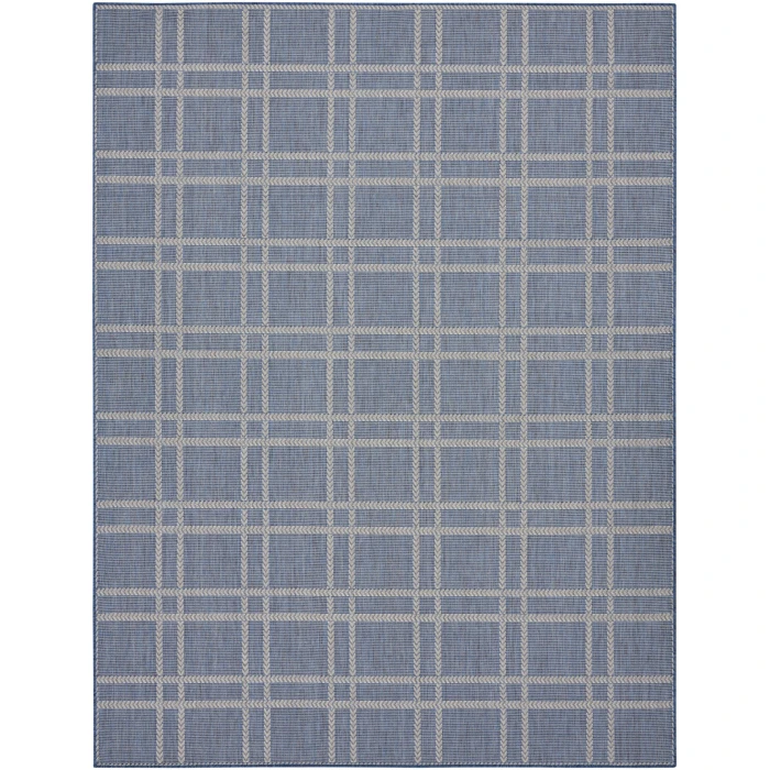 Nourison Home Horizon Indoor/Outdoor Blue HOZ04 9ft. x 12ft. Rect. Rug