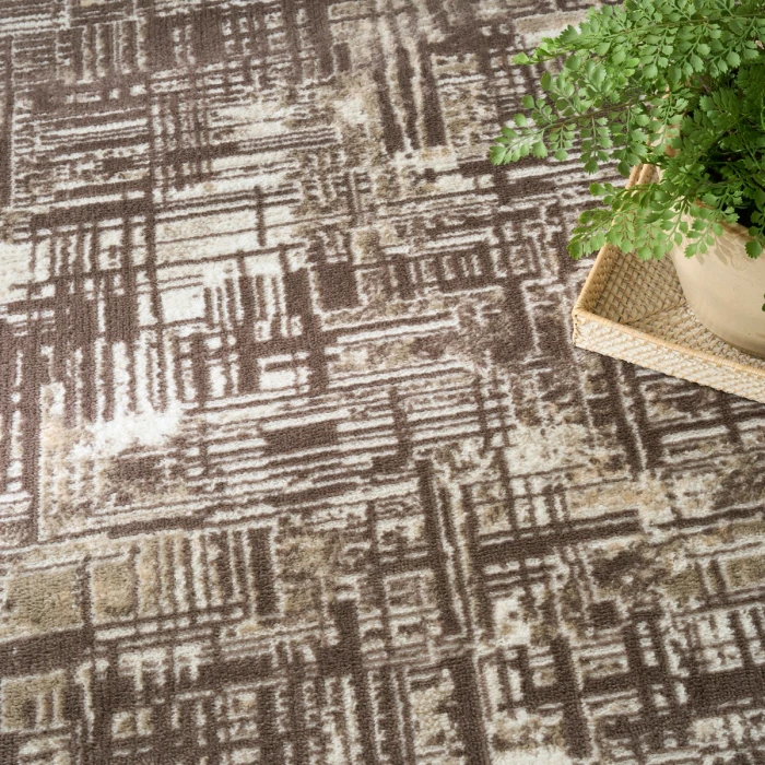 Nourison Dekor Brown DEK11 4 ft. X 6 ft. Rect. Rug