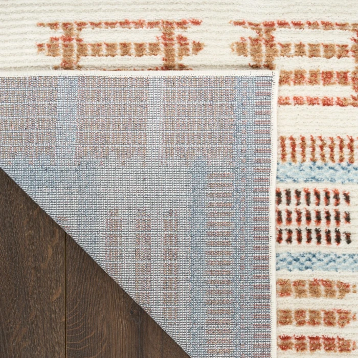 Nourison Nordic Ivory Rust NRC16 5 ft. X 7 ft. Rect. Rug