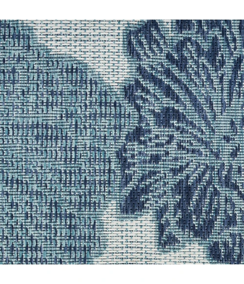 Nourison Garden Oasis Blue GOA04 10 ft. X 14 ft. Rect. Rug