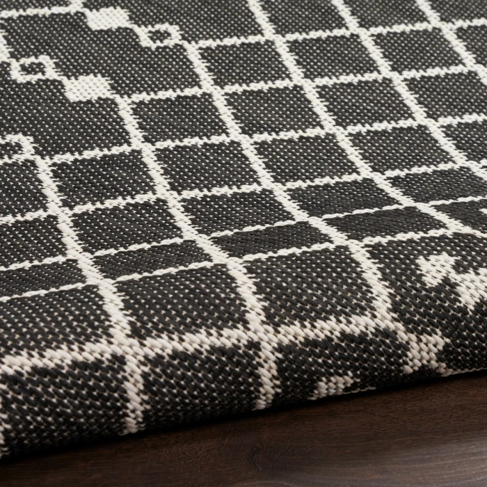 Nourison Positano Black POS02 7 ft. X 10 ft. Rect. Rug