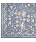 Nourison Home Botanical Washables Blue BOT04 2ft. x 6ft. Rect. Rug