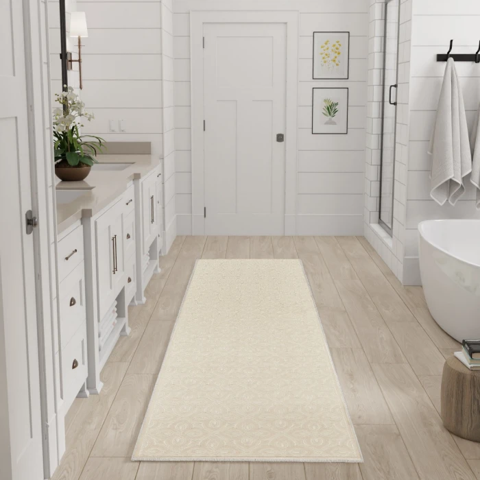 Nourison Home Washable Charm Cream / Ivory WCH03 2ft. x 6ft. Rect. Rug