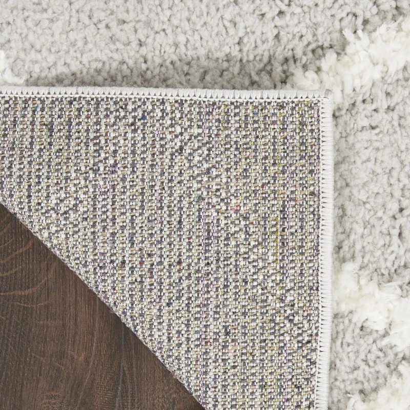 Nourison Feather Soft Grey Ivory FEA01 7ft.10in. x 9ft.10in. Rect. Rug