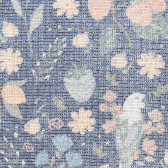 Nourison Home Botanical Washables Blue BOT04 2ft. x 6ft. Rect. Rug