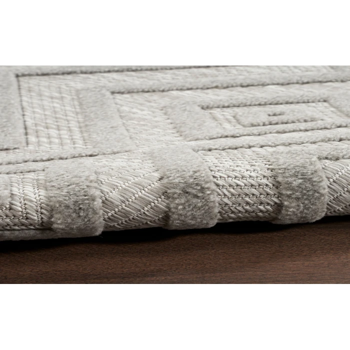 Nourison Versatile Silver Grey NRV01 2 ft. X 6 ft. Rectangle Rug