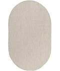 Nourison Courtyard Ivory Silver COU01 3 ft. X 5 ft. Oval Rug