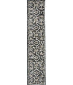 Nourison Home Quarry QUA06 Blue Beige 2 ft. 2 in. X 10 ft. Area Rug
