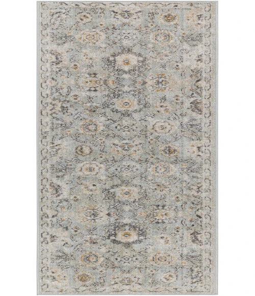 Nourison Oushak Home Mint OUS01 2 ft. 3 in. X 7 ft. 6 in. Rectangle Rug