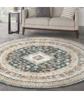 Nourison Thalia Green Ivory THL04 5ft.3in. x Round Rug