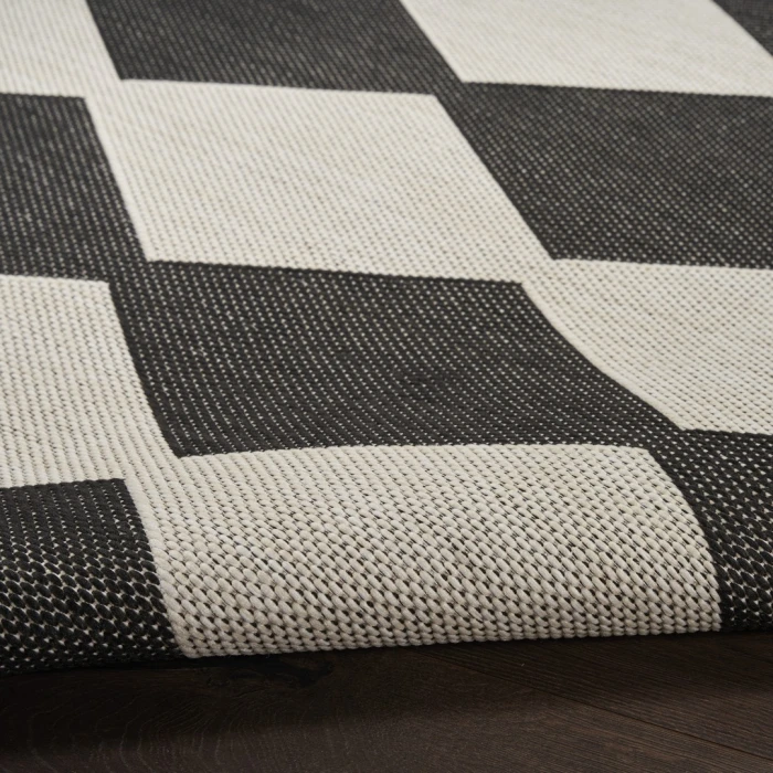 Nourison Positano Black POS04 12ft. x 15ft. Rect. Rug