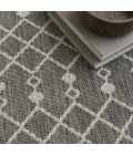 Nourison Positano Charcoal POS02 6ft. Round Rug