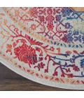 Nourison Home Ankara Global White ANR04 6ft. x Round Round Rug