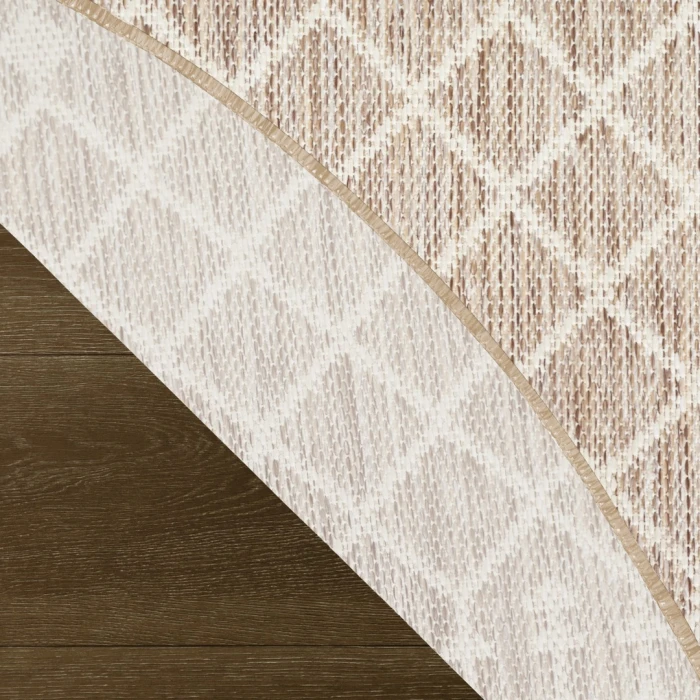 Nourison Positano Beige POS02 5ft. Round Rug