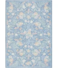 Nourison Home Botanical Washables Blue BOT02 5ft. x 7ft. Rect. Rug
