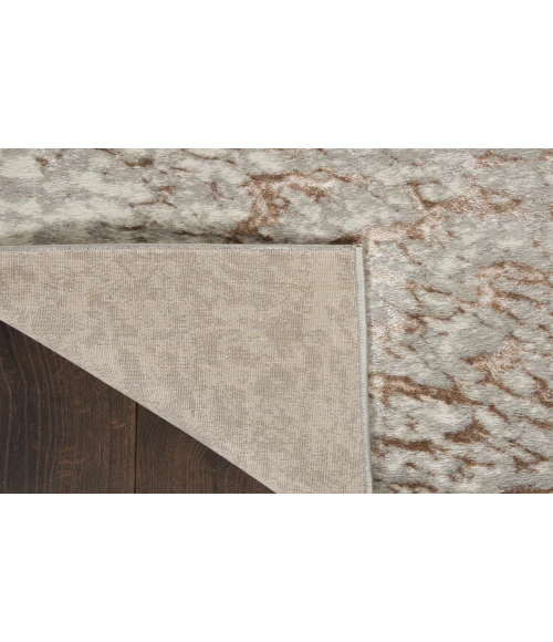 Inspire Me! Home Décor Metallic Grey Mocha MTL02 6 ft. X 9 ft. Rectangle Rug