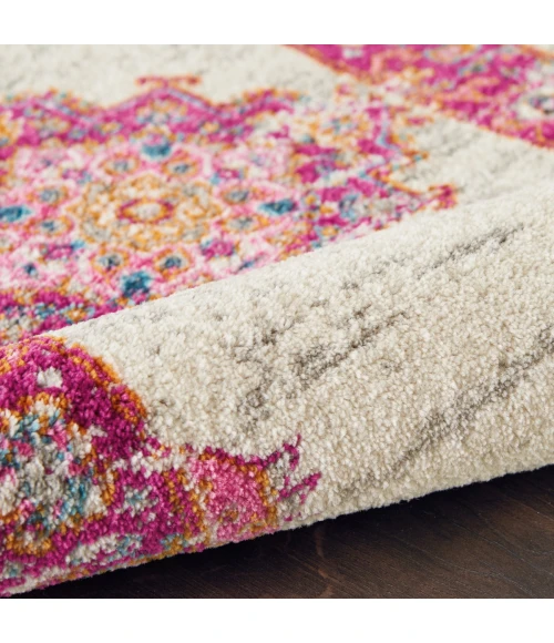 Nourison Passion Area Rug PSN03 Ivory/Fuchsia 12' x 18'
