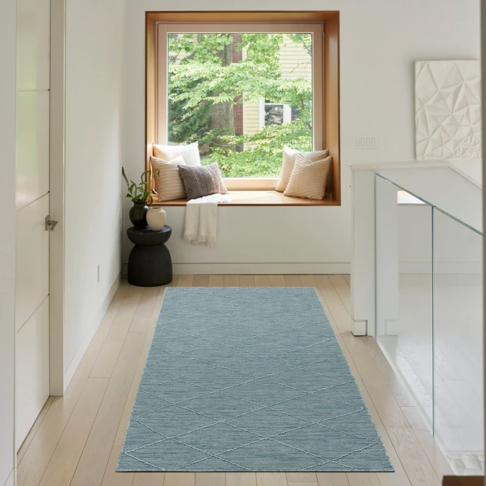 Nourison Washable Solutions Aqua WSL01 3 ft. X 5 ft. Rect. Rug