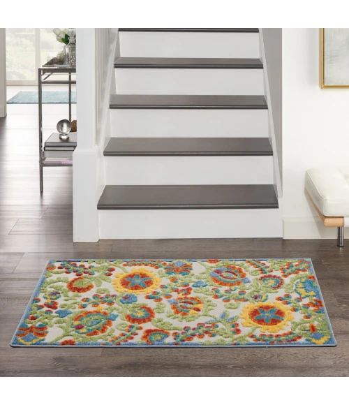 Nourison Aloha Area Rug ALH17-Ivory/Multi