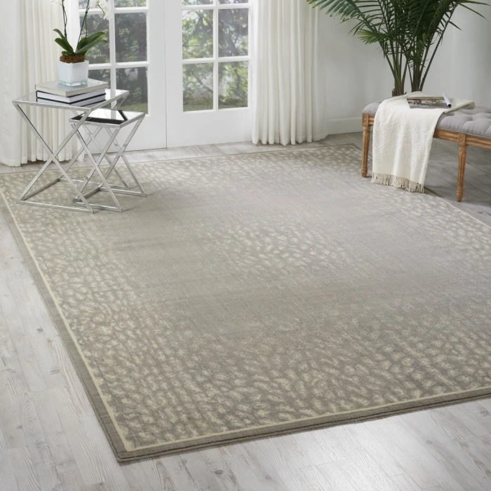 Nourison Riviera Silver RI07 7ft. 9in. x 10ft. 10in. Rect. Rug