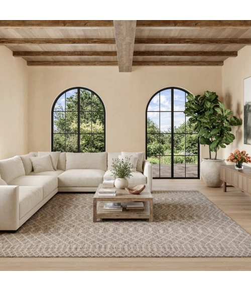 Nourison Positano Light Grey POS02 10ft. Square Rug