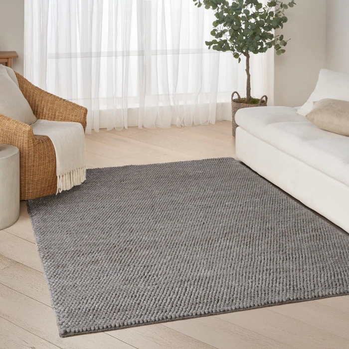 DKNY Pure Knots Grey KNT01 4 ft. X 6 ft. Rect. Rug