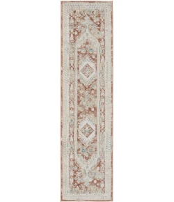 Nourison Thalia Rust Multicolor THL04 2ft.2in. x 10ft. Rect. Rug