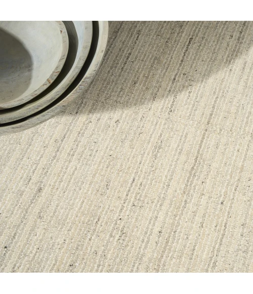 Calvin Klein CK082 Ridge Cream / Ivory RDG01 9ft.9in. x 13ft.9in. Rect. Rug