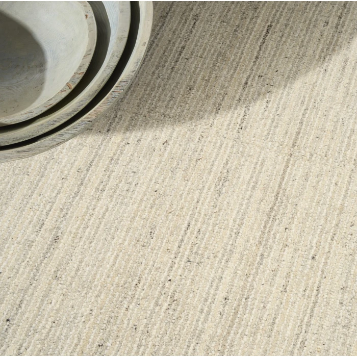 Calvin Klein CK082 Ridge Cream / Ivory RDG01 9ft.9in. x 13ft.9in. Rect. Rug