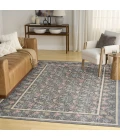 Nourison Home Botanical Washables Grey BOT03 4ft. x 6ft. Rect. Rug