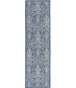 Nourison Country Side Denim CTR04 2ft.2in. x 7ft.6in. Rect. Rug