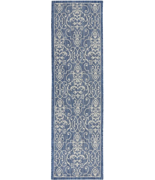 Nourison Country Side Denim CTR04 2ft.2in. x 7ft.6in. Rect. Rug