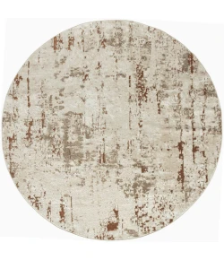 Nourison Quarry Ivory Rust QUA01 5ft.3in. Round Rug