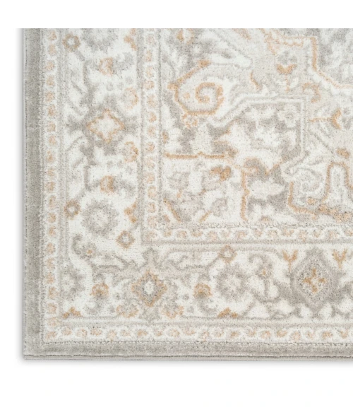 Nourison Dekor Light Grey DEK08 4 ft. X 6 ft. Rect. Rug