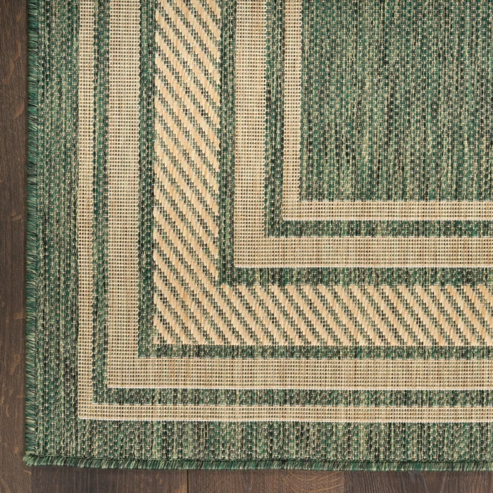Nourison Horizon Indoor/Outdoor Green HOZ03 3 ft. X 5 ft. Rect. Rug