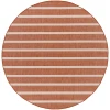 Nourison Home Positano POS03 Terracotta Ivory 8 ft. Round Area Rug