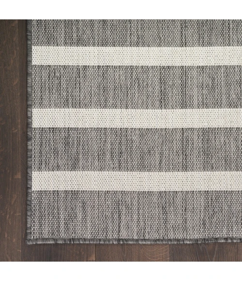 Nourison Positano Charcoal Ivory POS03 10ft. x 14ft. Rect. Rug