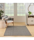 Nourison Positano Charcoal Ivory POS03 5 ft. X 7 ft. Rect. Rug