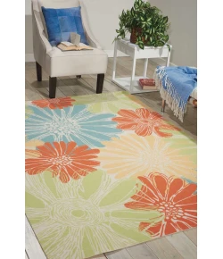 Nourison Home & Garden RS022 Ivory 5 ft. 3 in. X 7 ft. 5 in. Area Rug