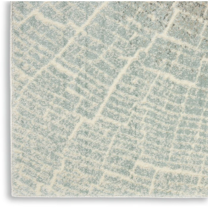 Nourison Marmara Teal Grey Ivory MRA06 9ft. x 12ft. Rect. Rug