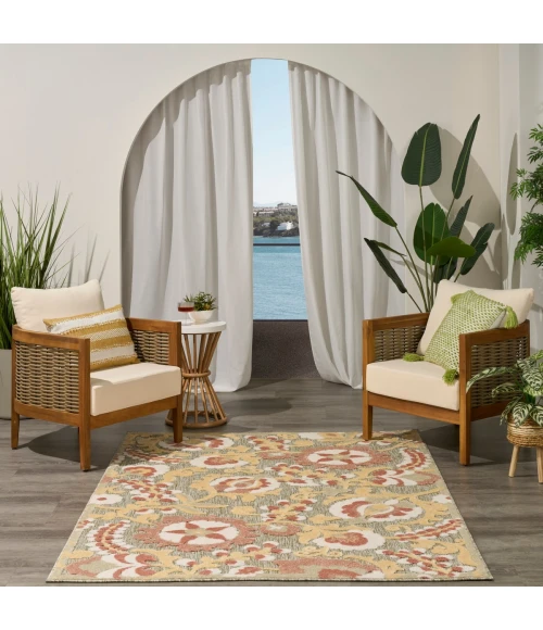 Nourison Aloha Sage Rose ALH17 5 ft. 3 in. X 7 ft. 5 in. Rect. Rug