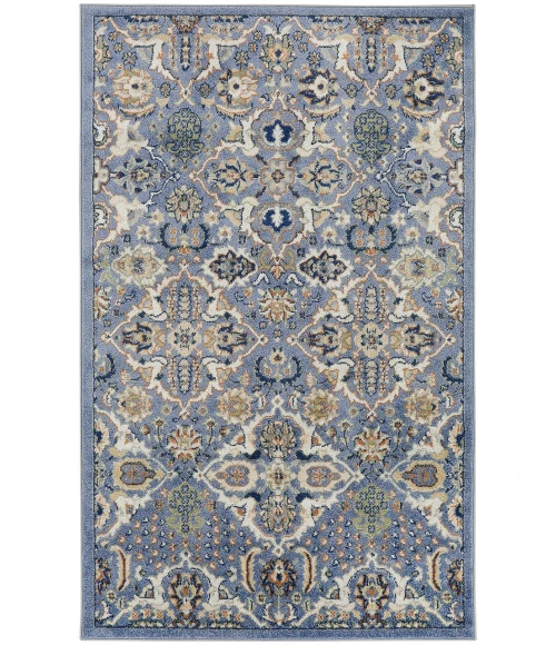 Nourison Allur Light Blue ALR03 4 ft. X 6 ft. Rectangle Rug